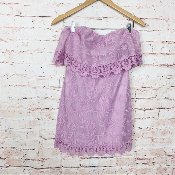 Lovers + Friends Jules Strapless Mini Dress S - Picture 2 of 8